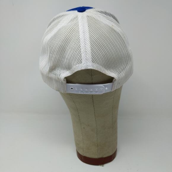 Richardson Style 112 Meshback Snapback Hat Embroidered Drunk Sausage Blue White - Picture 7 of 12